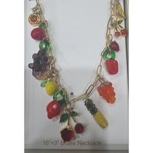 Persimmon Charm Necklace